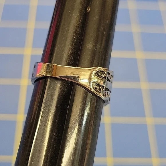 Silver Tone Ring Size 10.5 Spoon Dragonfly - Picture 3 of 8